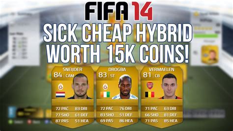 Nouveautés, gameplay et date de sortie de fifa 21. Fifa 14 Ultimate Team - Sick Cheap 15k Hybrid Ft Drogba ...