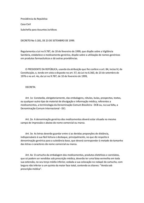 Decreto Federal Nº 3.298 1999