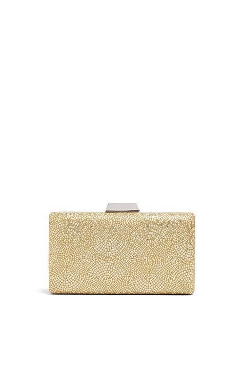 Metallic Etched Box Clutch By Sondra Roberts For 15 Rent The Runway