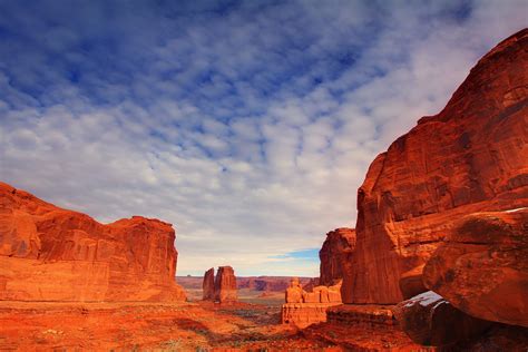 Nature Landscape Desert Rock Formation Arches National Park Utah