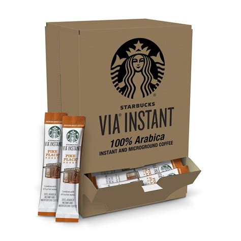 Buy Starbucks VIA Instant Coffee Medium Roast Packets — Pike Place