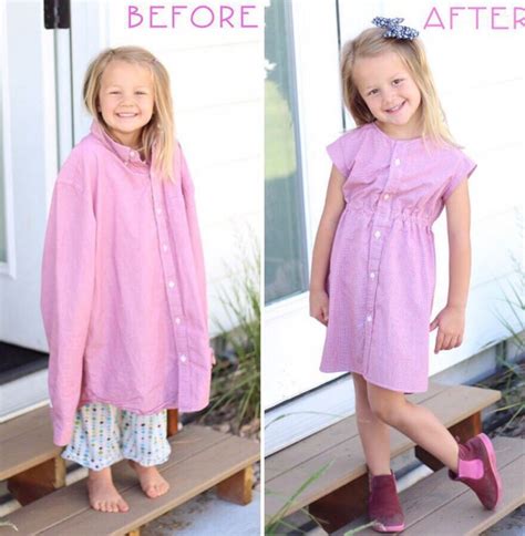 This Mom Turns Her Husbands Old Shirts Into Adorable Outfits For Her Daughters — Crafts And Diy