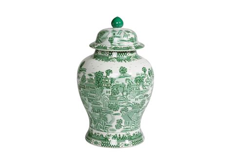 This cute and colorful blue and white ginger jar art was actually a photograph that i snapped when i shared our kitchen island centerpiece last week. Large Green Ginger Jar | Bottles & Jars