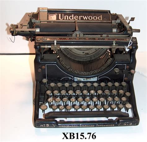 Underwood Standard Typewriter No 5 Xb1576 Computer History Museum