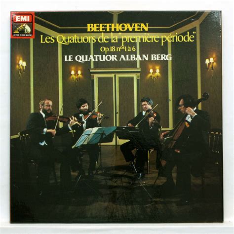 Beethoven The Early Quartets String Quartets Op18 No1 6 By Alban