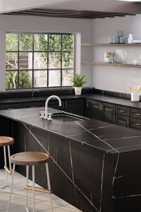 31 Design Trend 2019 Black Kitchen Countertop Kitchen Interior