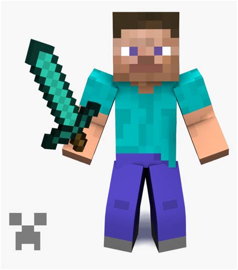 25 Minecraft Steve With Diamond Sword Png Movie Sarlen14