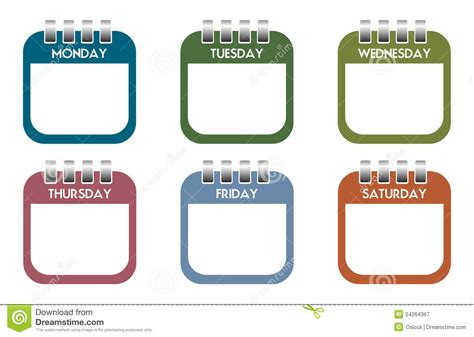 Week Calendar Clipart Printable Calendar
