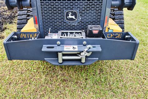 Skid Steer Winch Mount Bumper Armor Cage