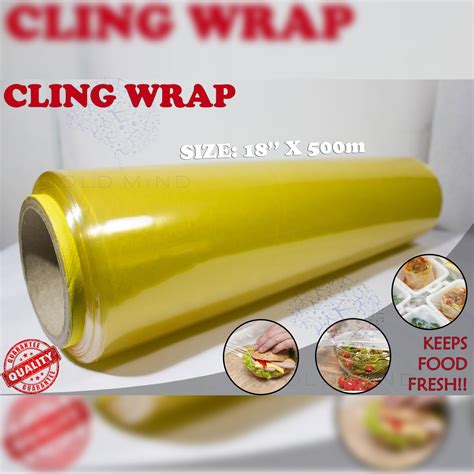 Food Wrap Cling Wrap 18 X 500 Meterspvc Plastic Gold Mind Everyday