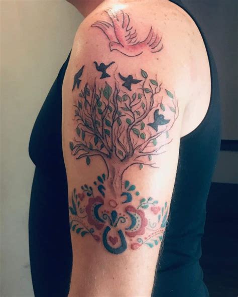 Family name tattoos sister tattoos tattoos for guys pine tree tattoo tree tattoos tatoos grandchildren tattoos indian feather tattoos tree silhouette tattoo. 50 Family Tree Tattoo Design Ideas To Show Off Your Roots