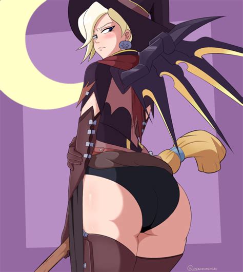 Pizza Smut Nsfw Art Zeromomentaii Witch Mercy Butt Casting The