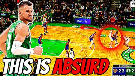 Kristaps Porzingis Looks Unstoppable For The Boston Celtics Youtube