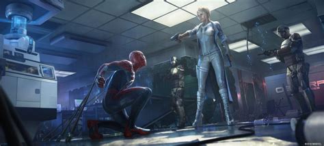Marvels Spider Man Ps4 Concept Art By Dennis Chan Concept Art World