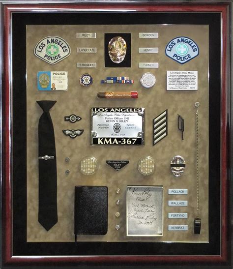 Badge Frame Custom Career Shadowboxes For Police Sheriff Military