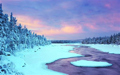 Winter Lapland Frozen Muonio River 2022 Finland Hd Wallpaper Peakpx
