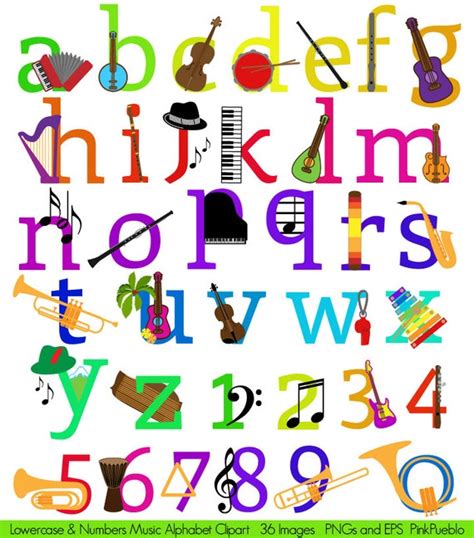 Please use and share these clipart pictures . Music Alphabet Clipart Clip Art Musical Instruments Letters