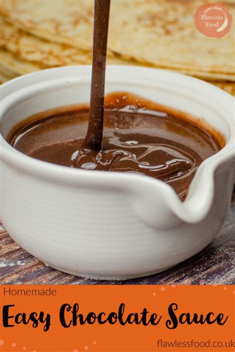 Easy Chocolate Sauce Made With Cream Or Milk And Cocoa Powder