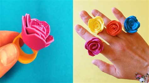 Beautiful Rose Ring | How to Make Paper Flower | DIY ...