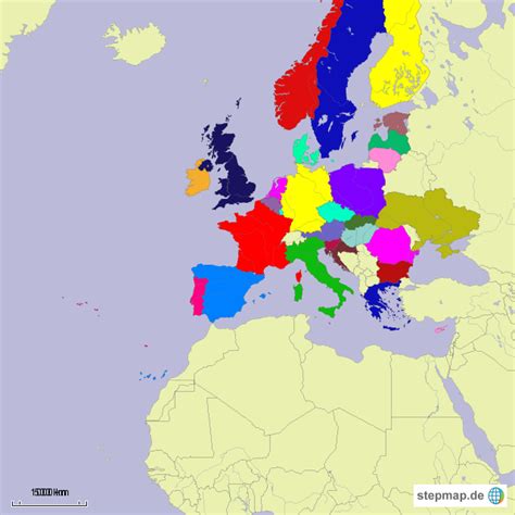 Stepmap EuropÄische LÄnder Landkarte Für Deutschland