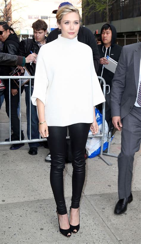 Elizabeth Olsen At The Daily Show With Jon Stewart In New York April