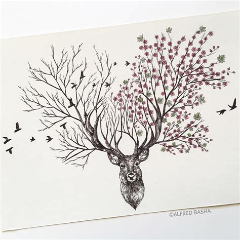 Learn how to draw a tree with pen and ink in this lesson. New Pen & Ink Depictions of Trees Sprouting into Animals ...