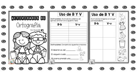 Excelentes Actividades De Ortografía Uso De La B Y V Didáctica Educativa