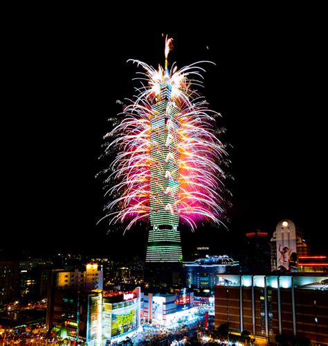 Taipei 101 New Year Fireworks Olympus Digital Camera Flickr