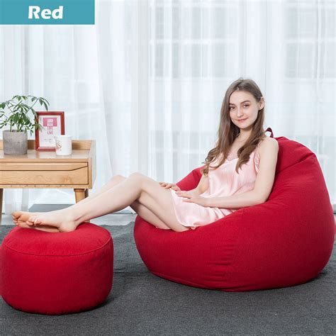 We are thrilled to be able to relax on such a high quality item. Modern Soft Bean Bag Chairs for Adults Couch Sofa Cover ...