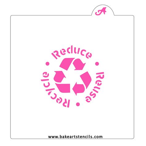 reduce reuse recycle stencil bakeartstencils