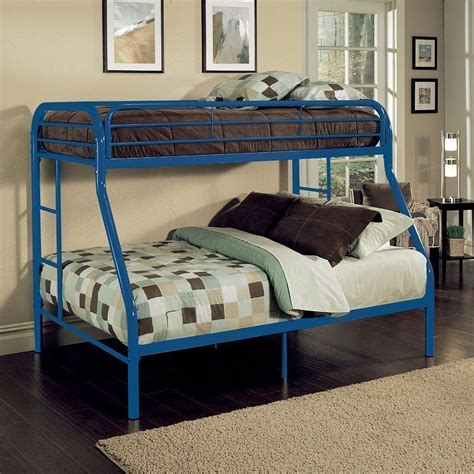 Tritan Twin Over Full Bunk Bed Blue By Acme Furniture Furniturepick