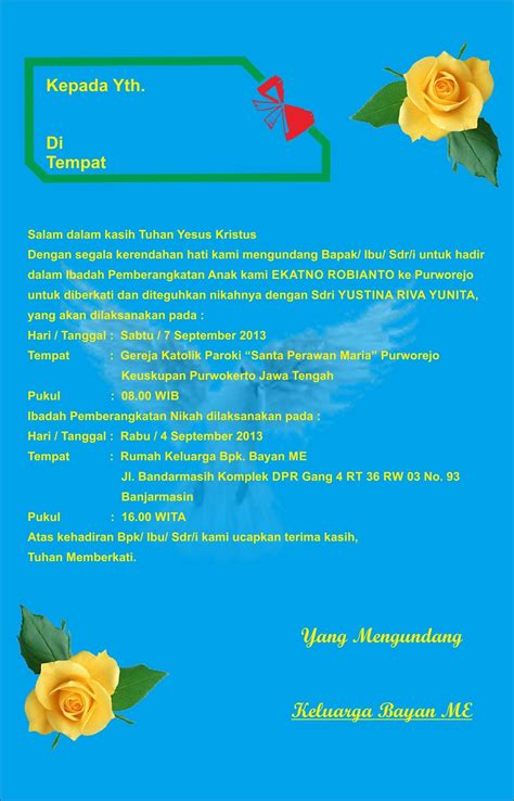 Surat keterangan kematian suami/istri (n6). Belajar Berbagi: UNDANGAN PEMBERANGKATAN NIKAH PERNGANTIN ...