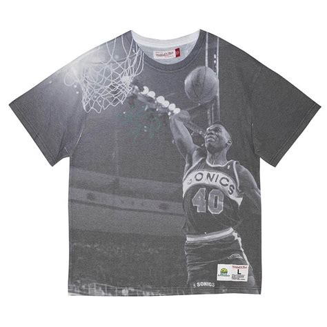 Buy Nba Seattle Supersonics Shawn Kemp Above The Rim Sublimated T Shirt