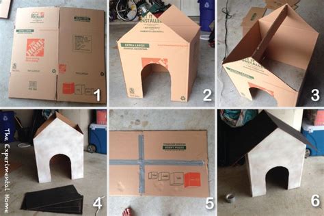 How To Make A Cardboard Box Dog House At