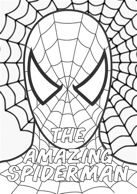 The Amazing Spiderman Superhero Action Movies Marvel Coloring Pages
