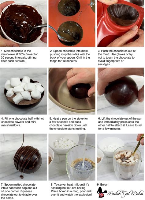 Printout How To Make Hot Chocolate Bombs British Girl Bakes
