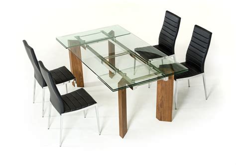The ultimate guide to legoland discovery center columbus hoover. Modern Glass Top Extendible Dining Table with Wooden Legs ...