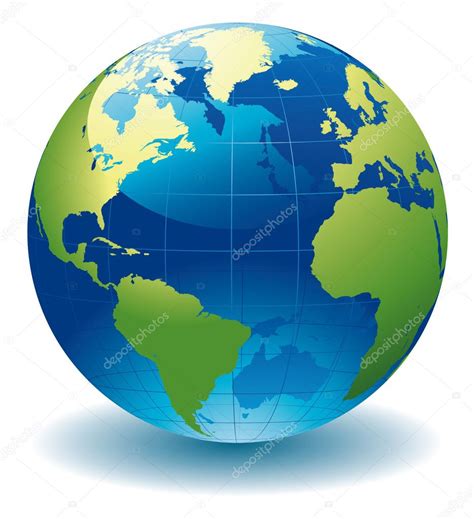 Globe Of The World Stock Vector By ©rtguest 9198224