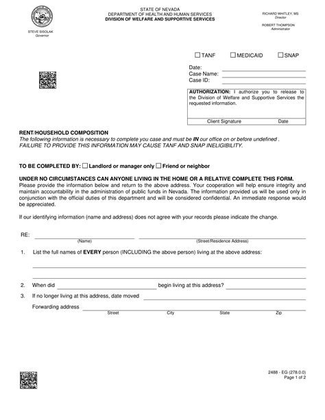 Form 2488 Eg Download Fillable Pdf Or Fill Online Renthousehold