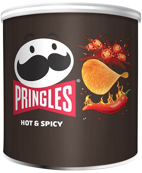 Pringles Hot And Spicy Crisps With Peppers And Jalapeños