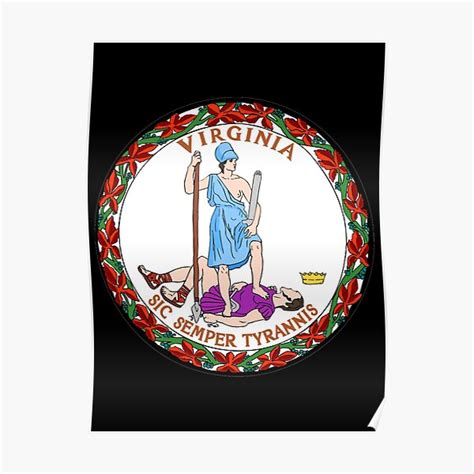 Virginia Coat Of Arms Poster For Sale By Aleksander37 Redbubble
