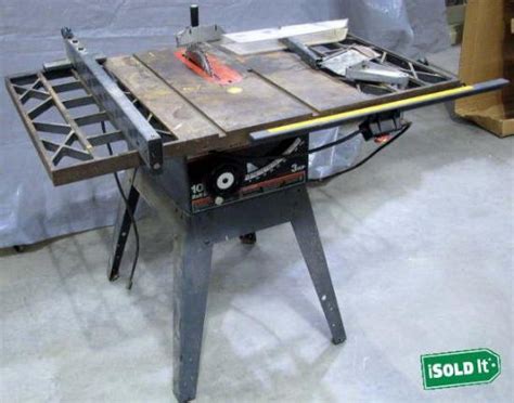 Sears Craftsman 3hp 10 Belt Drive Table Saw Cast Iron W Stand Model