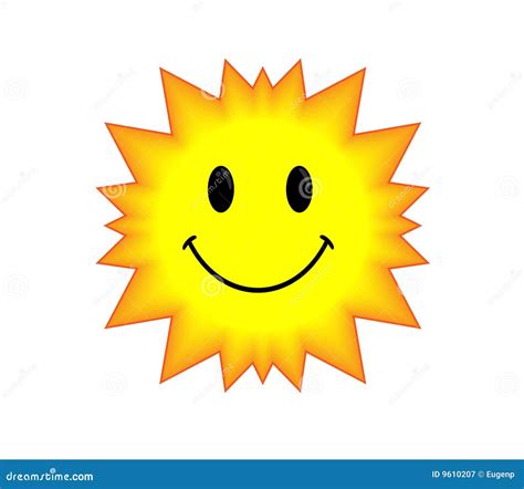 Sol De La Sonrisa Ilustración Del Vector Ilustración De Brillante