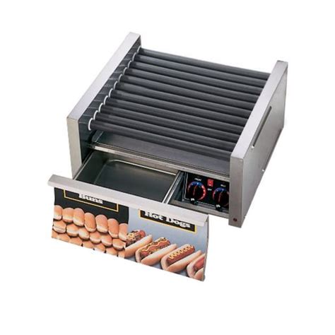Star Grill Max 50scbde 50 Hot Dog Electric Roller Grill With Bun Drawer