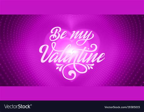 Happy Valentines Day Card Infinite Heart Vector Image