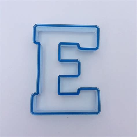 Varsity Font Cookie Cutter 4 Tall Letter E Etsy