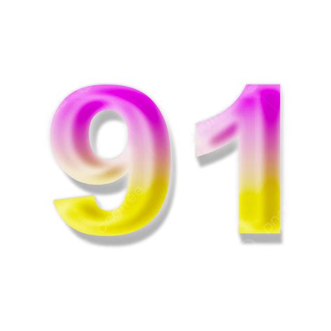 Number 91 Png