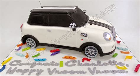 I dew care on instagram: Celebrate with Cake!: 3d sculpted Mini Cooper Cake