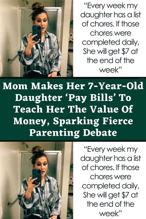Mom Makes Her 7 Year Old Daughter ‘pay Bills To Teach Her The Value Of Money Sparking Fierce