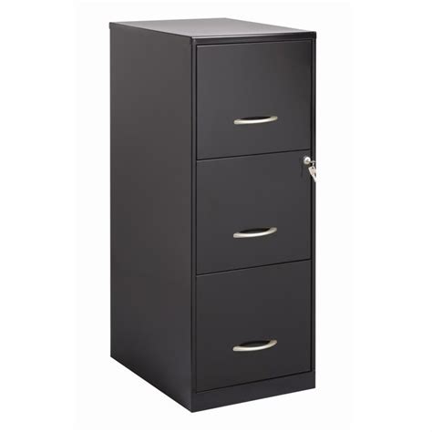 3 drawer metal file cabinet on the site are made of distinct quality robust materials such as aluminum, iron, and other rigid metals that help them. 3 Drawer Letter File Cabinet in Black - 18573